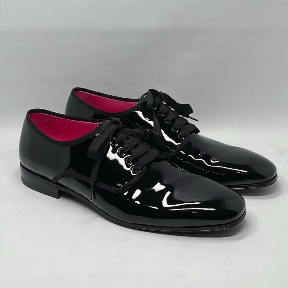 Ferragamo Magic Patent Leather Derby Shoes size 10