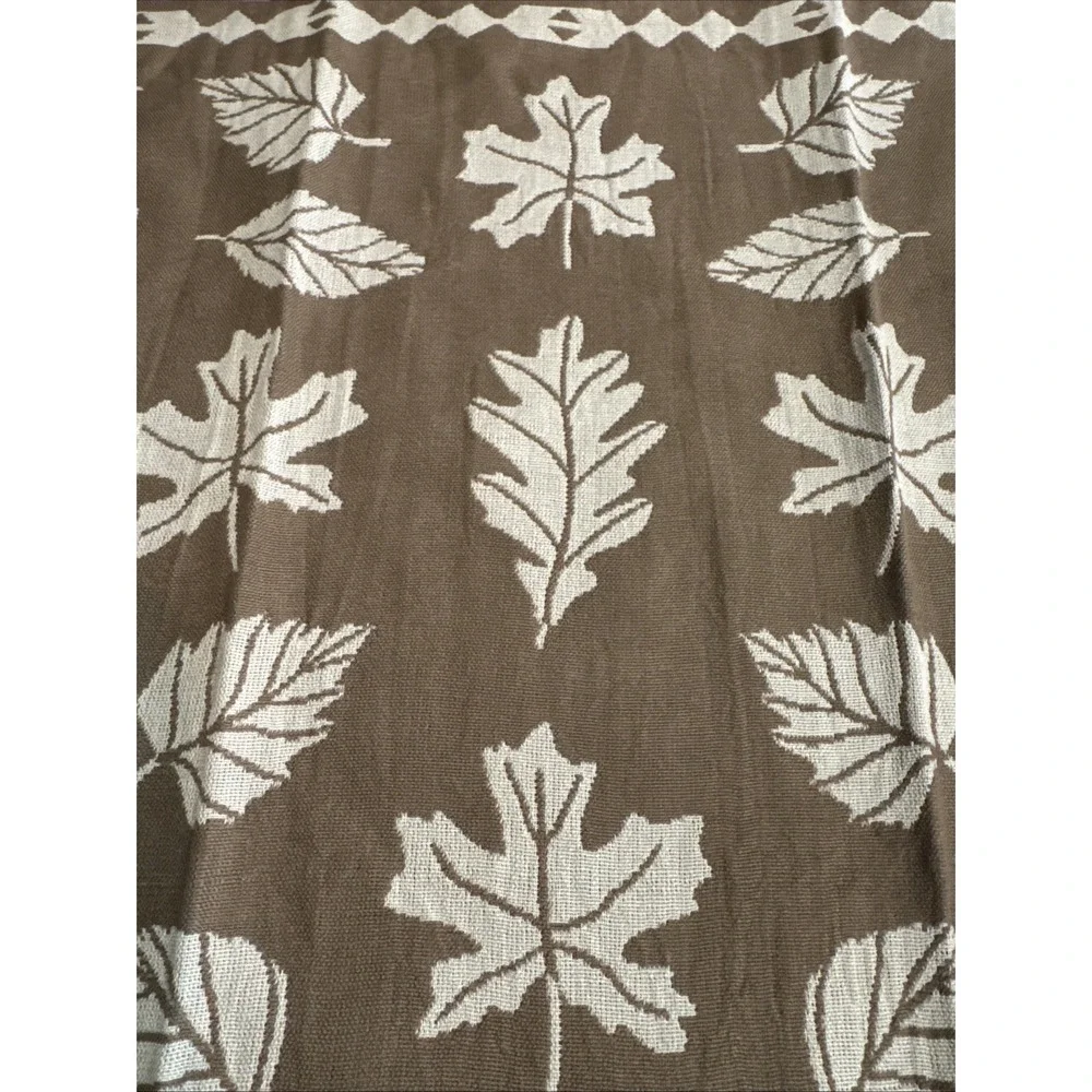 Anthropologie‎ Danika Kitchen Towel Dish Tea Scandi Modern Oak Leaf Geometric