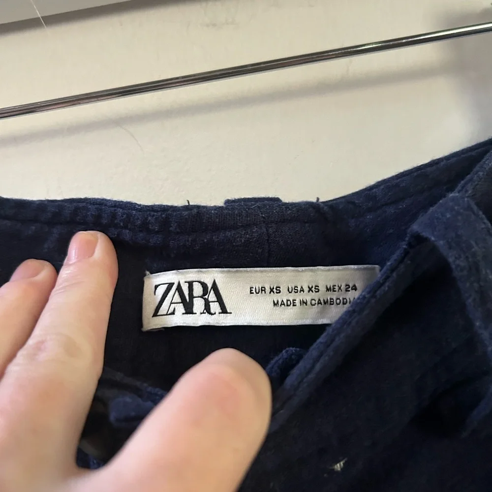 Zara embroidered linen