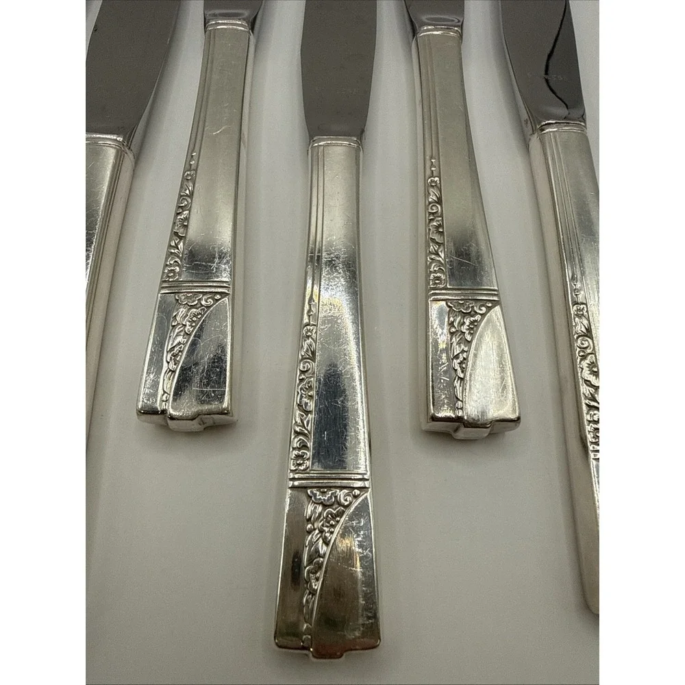 8 PCs Oneida  CAPRICE Nobility Plate Silverplate 9-1/8