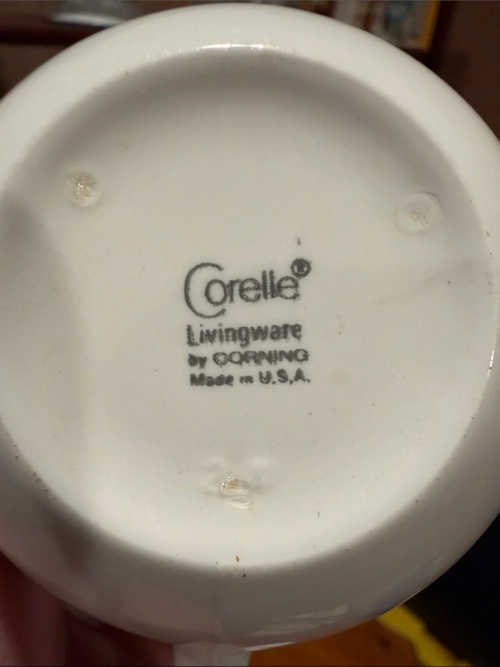 Corelle mark white branded