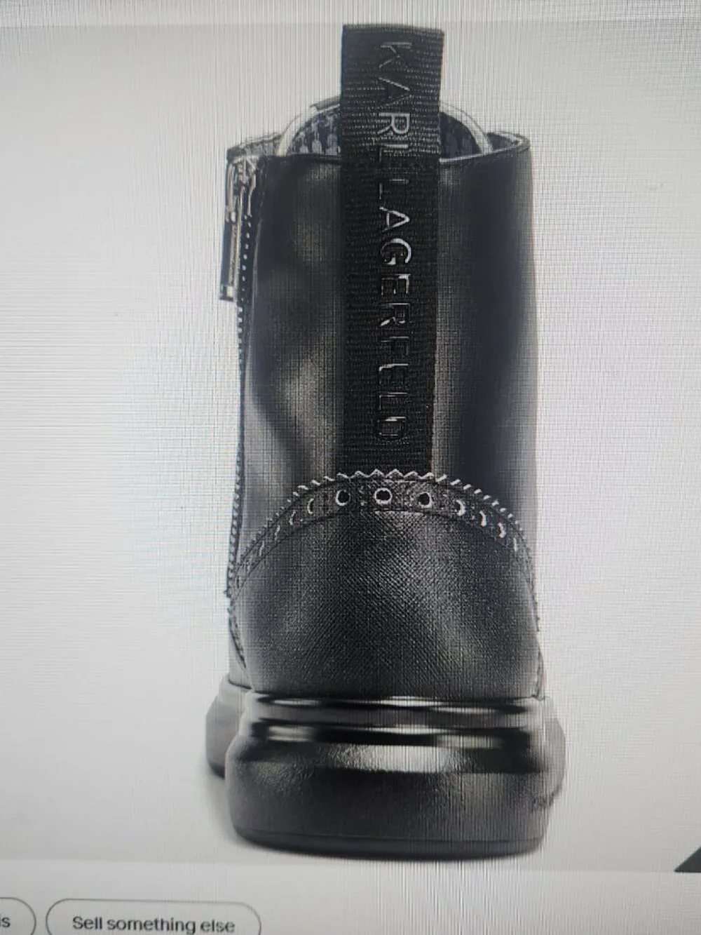 Karl Lagerfeld Paris LFS3008 Men's Leather Combat Boots. NIB. Size 11