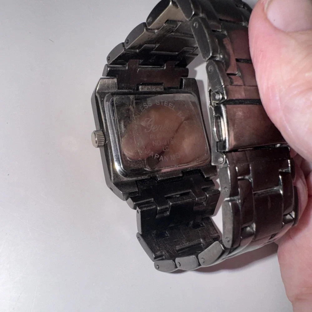 Geneva Platinum 9164 Gun Metal Men's Watch