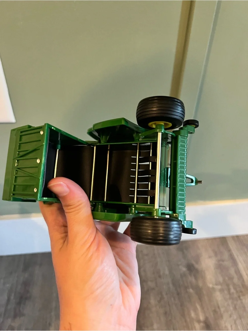 John Deere Green and Yellow Round Baler Toy