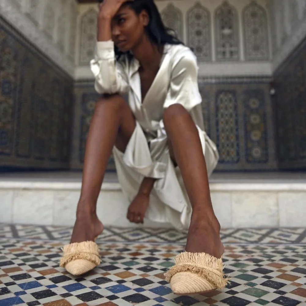 ZYNE raffia espadrilles