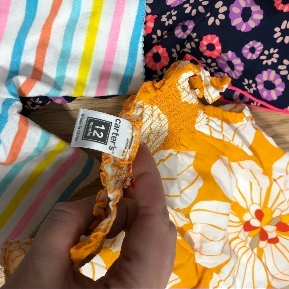 12 month Summer Girls Bundle Carter’s Circo Floral