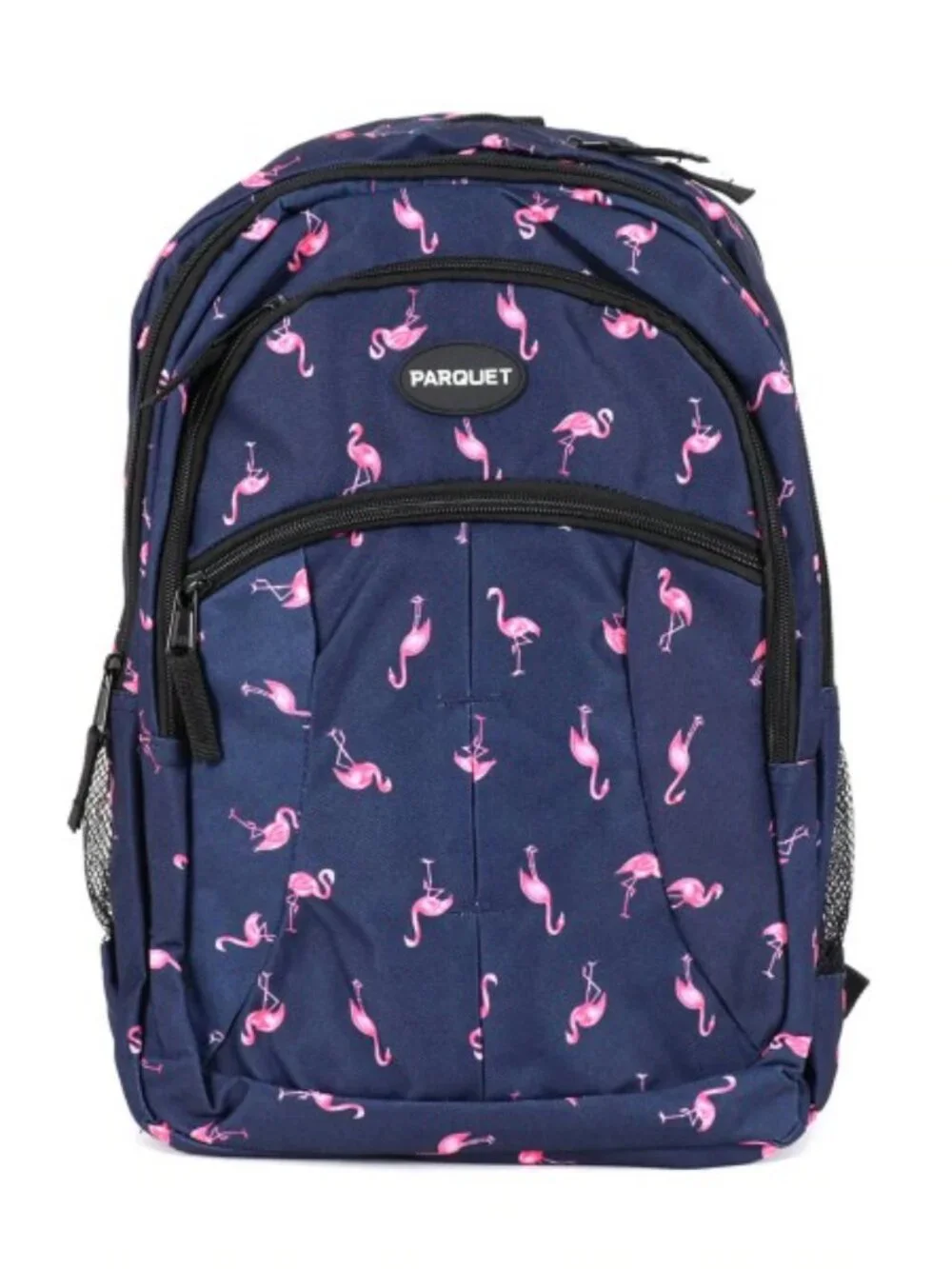 Flamingo -Navy & Pink Backpack/ Laptop Bag / School Bag- Multi-Compartment - NWT