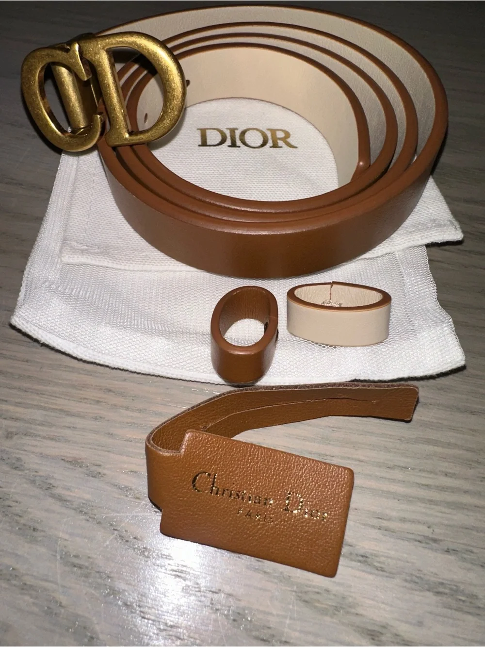 Dior designer belt