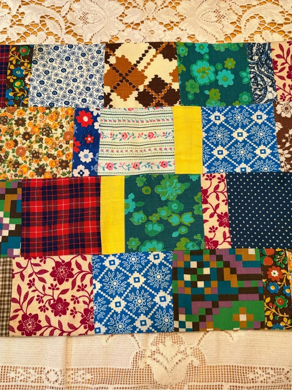 Patchwork Handmade Placemats vibrant handmade
