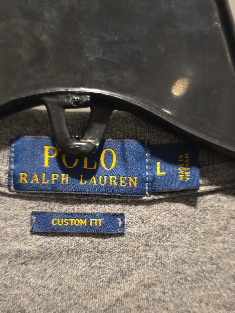 Ralph Lauren Men's Heather Grey Polo with Embroidered Pony