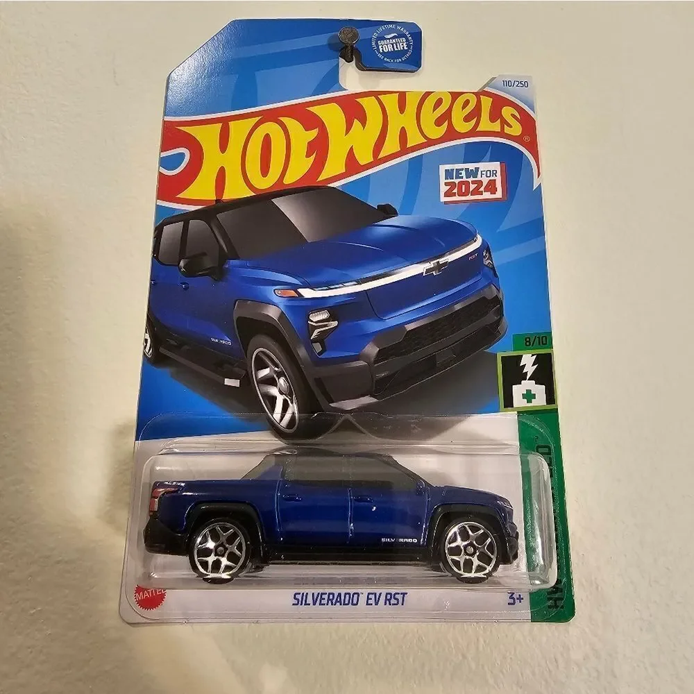 Hot Wheel Chevy Silverado EV RST Truck HW Green Speed Hotwheels Pickup New 2024