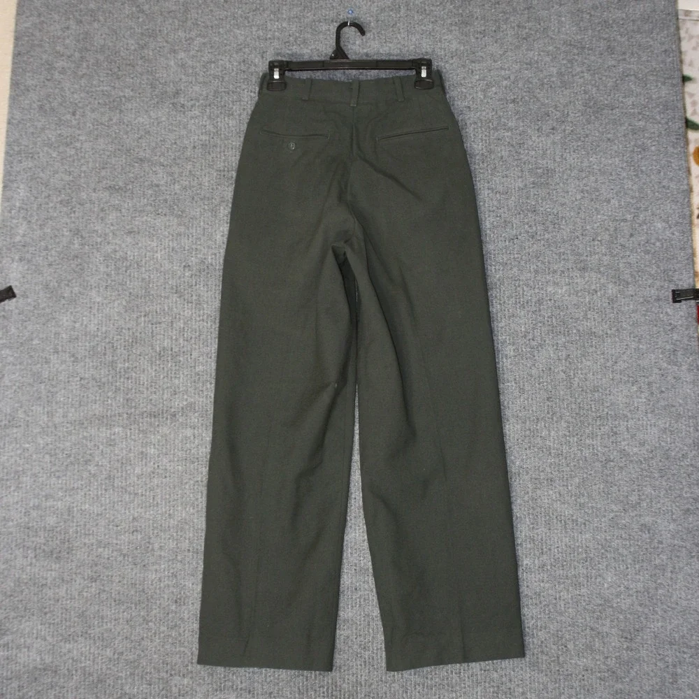 Vintage US‎ Military OG-107 Field Trousers Mens 25x29 Green Wool Serge Pants