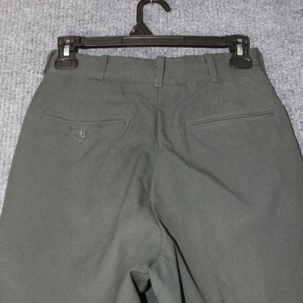 Vintage US‎ Military OG-107 Field Trousers Mens 25x29 Green Wool Serge Pants