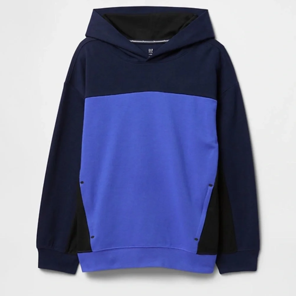 NWOT GAP Kids GapFit Tech Hoodie Blue and Black