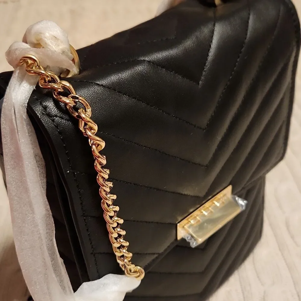 ZAC Zac Posen black leather