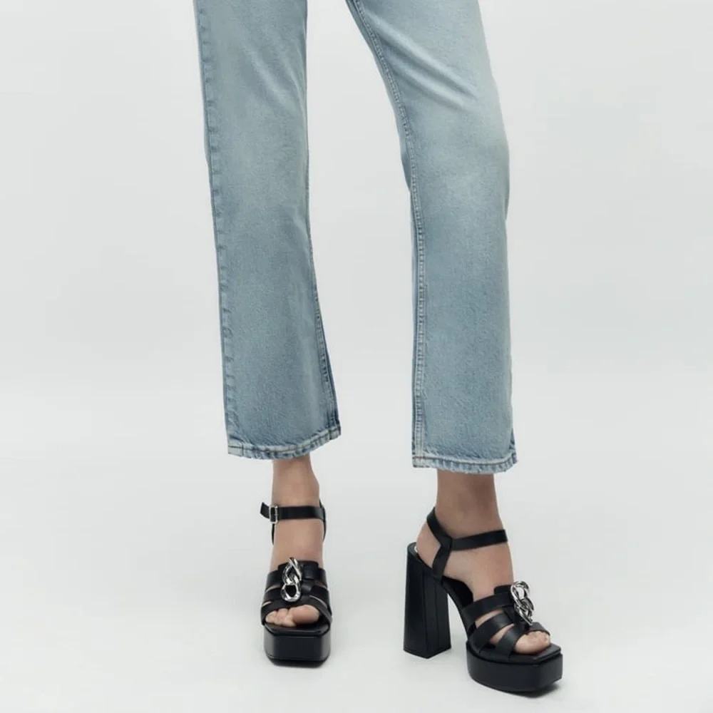 Zara strappy platform