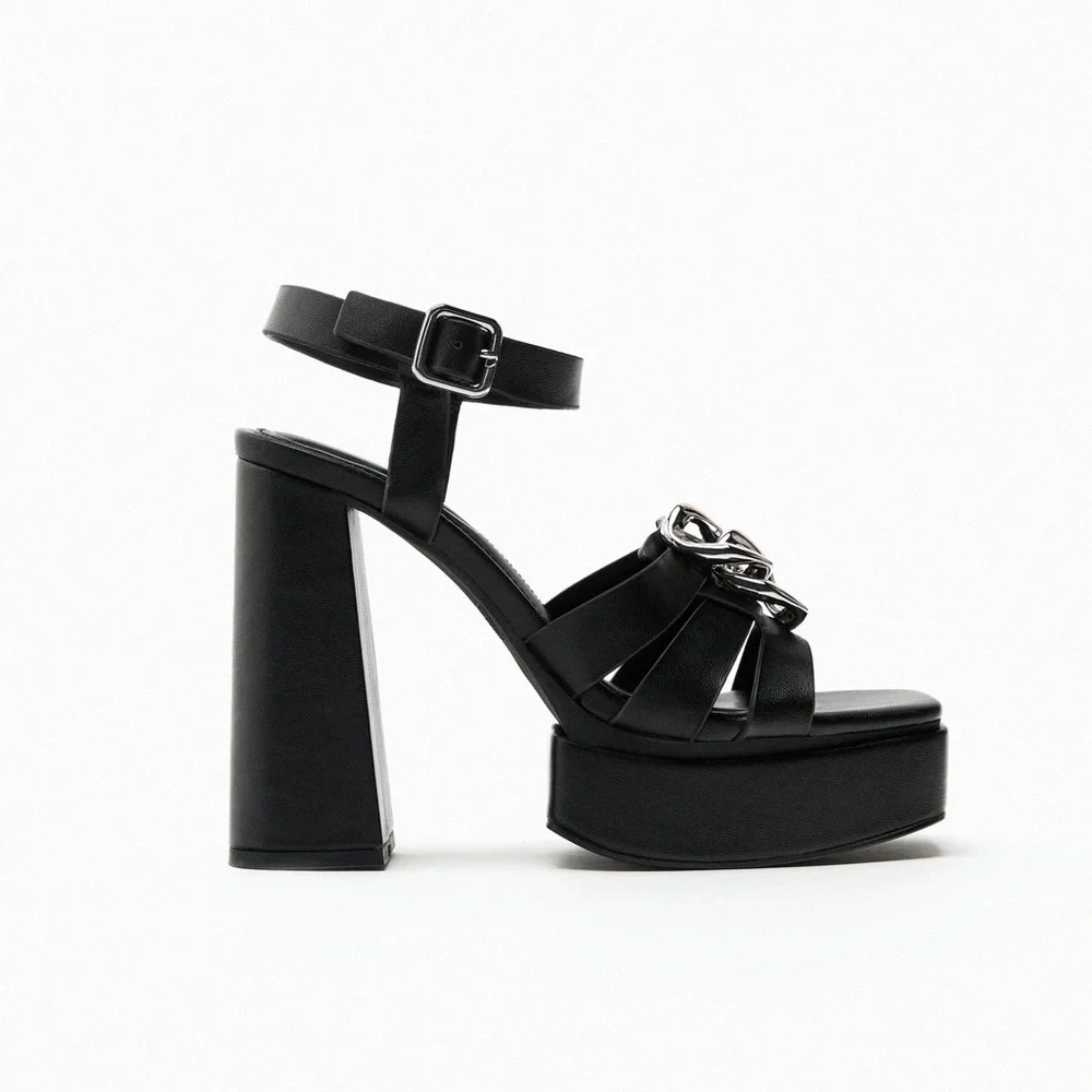 Zara strappy platform