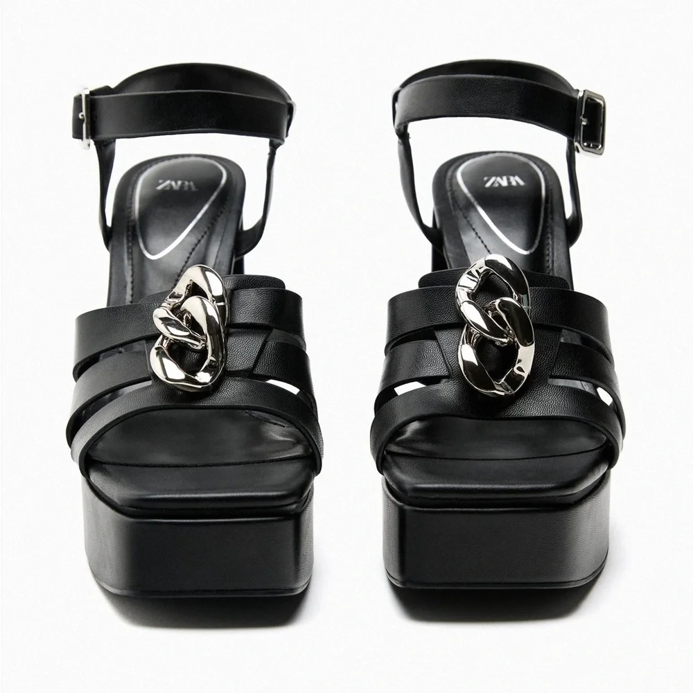 Zara strappy platform