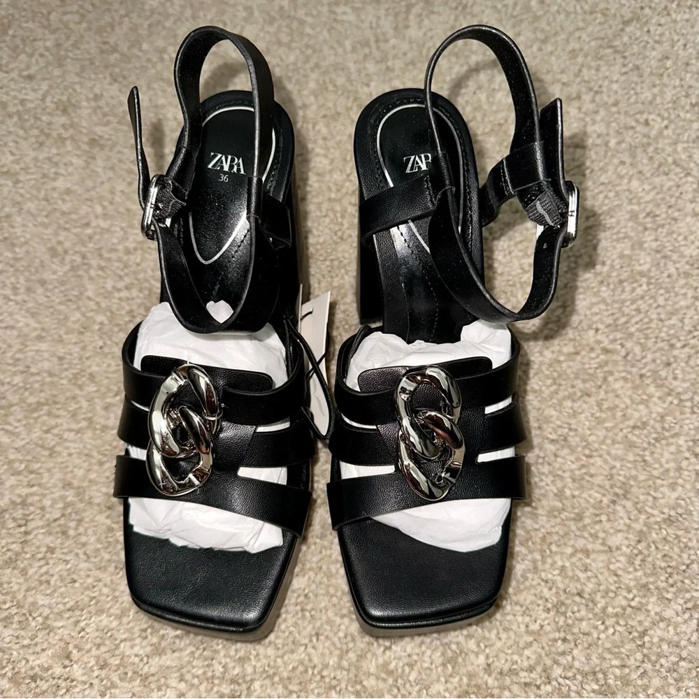 Zara strappy platform