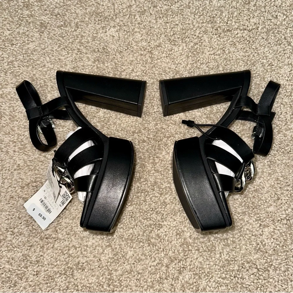 Zara strappy platform