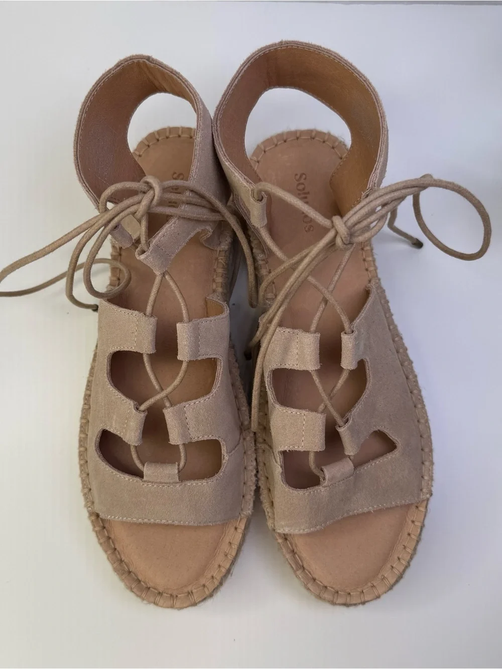 Soludos suede platform