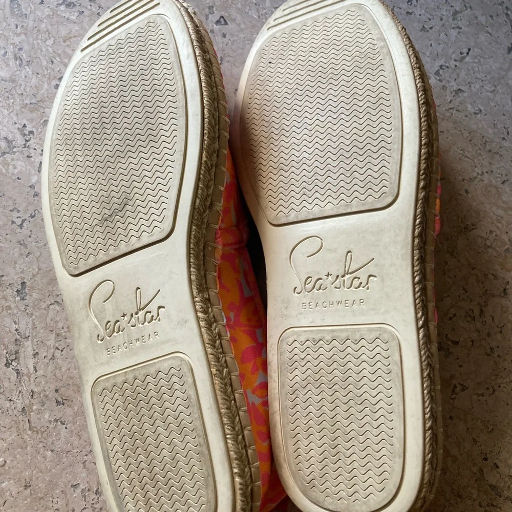 Women’s Pink & Orange Patterned Slip-On Espadrilles