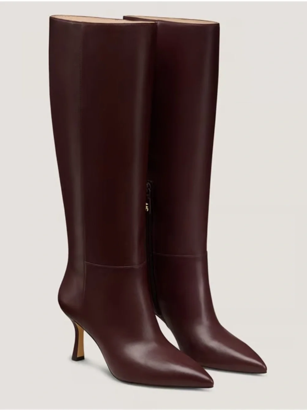 Stuart Weitzman Valentina Tubo Boot - deep brown. 10.5