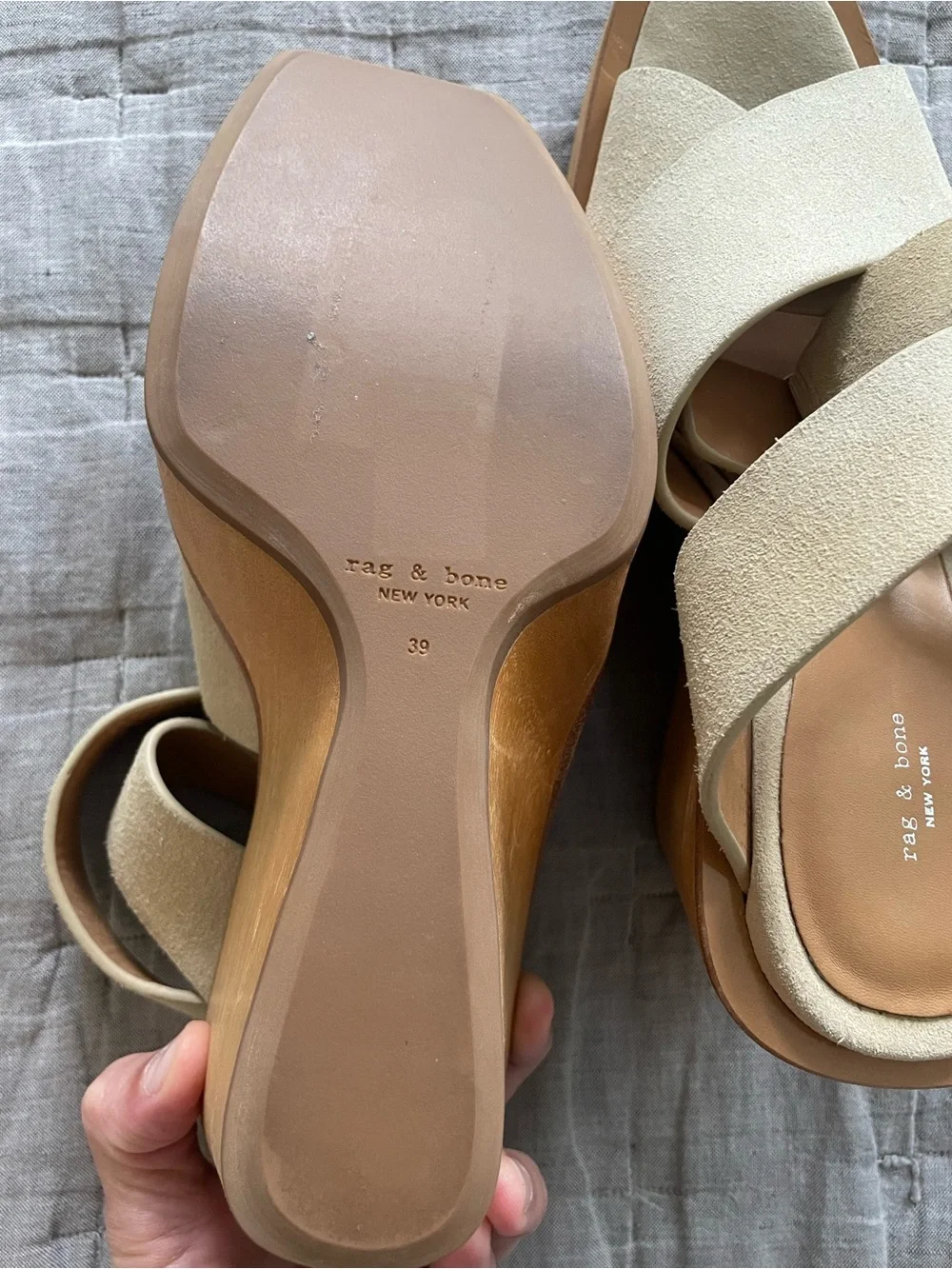 rag & bone suede crisscross