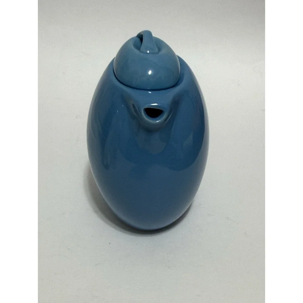 Schylling Blue 12 Oz Ceramic Teapot with Lid Perfect Condition