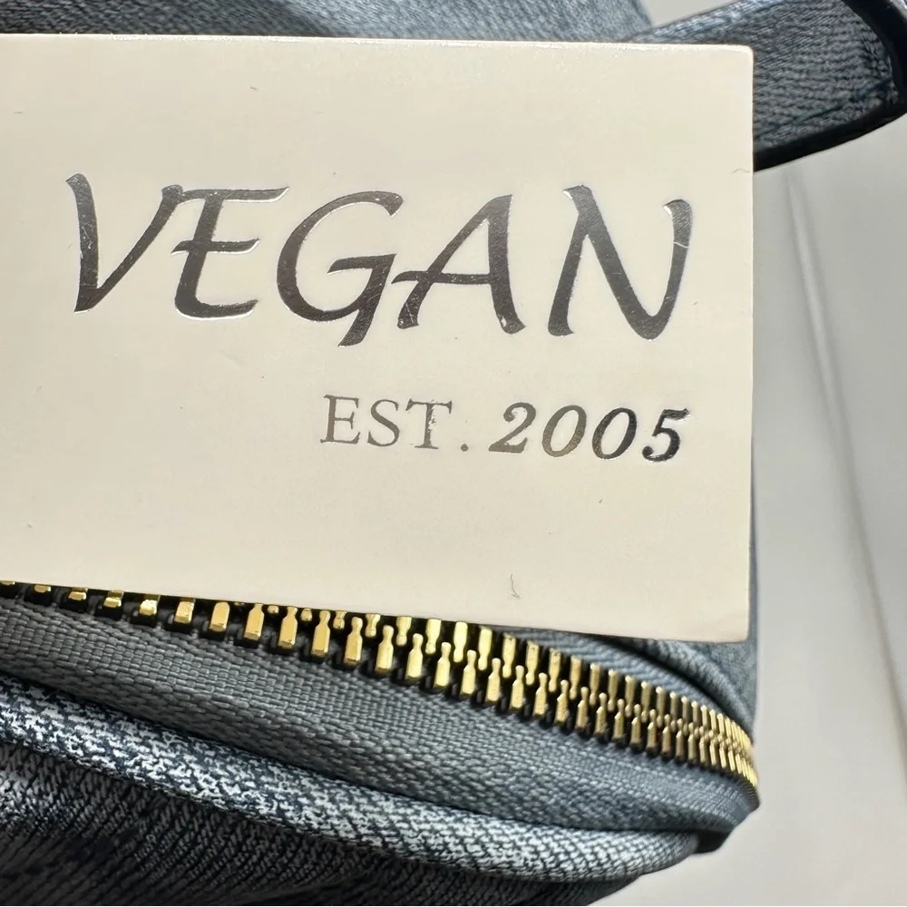 Vegan quilted denim