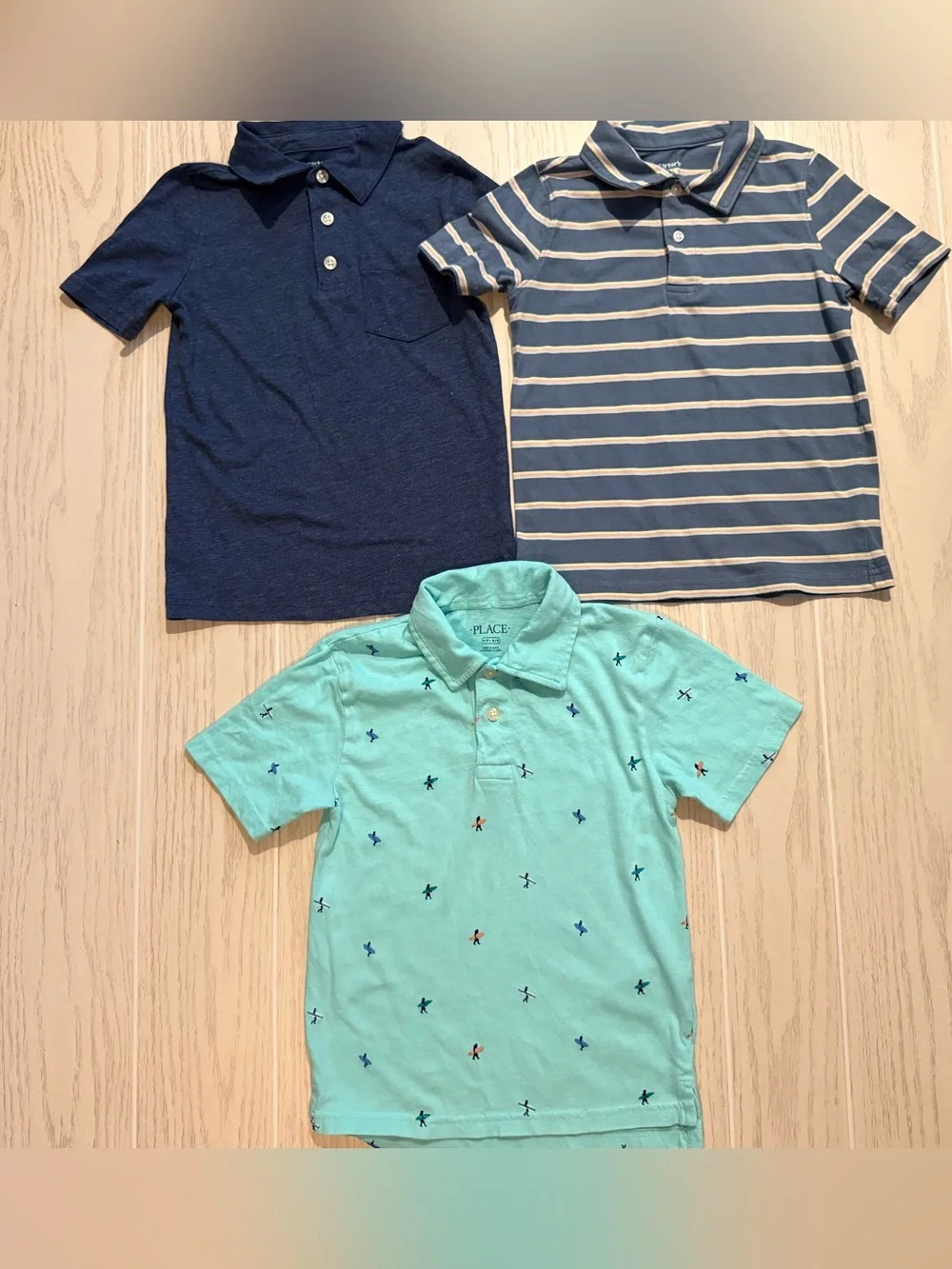 Carter’s The Children’s Place Boys Polo‎ Shirt Bundle Size 6 Preppy School Lot 3