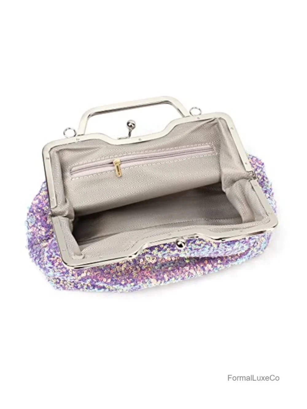 Mermaid Sequins Clutch Sparkling Glitter Evening Crossbody Shell Bag Party Prom