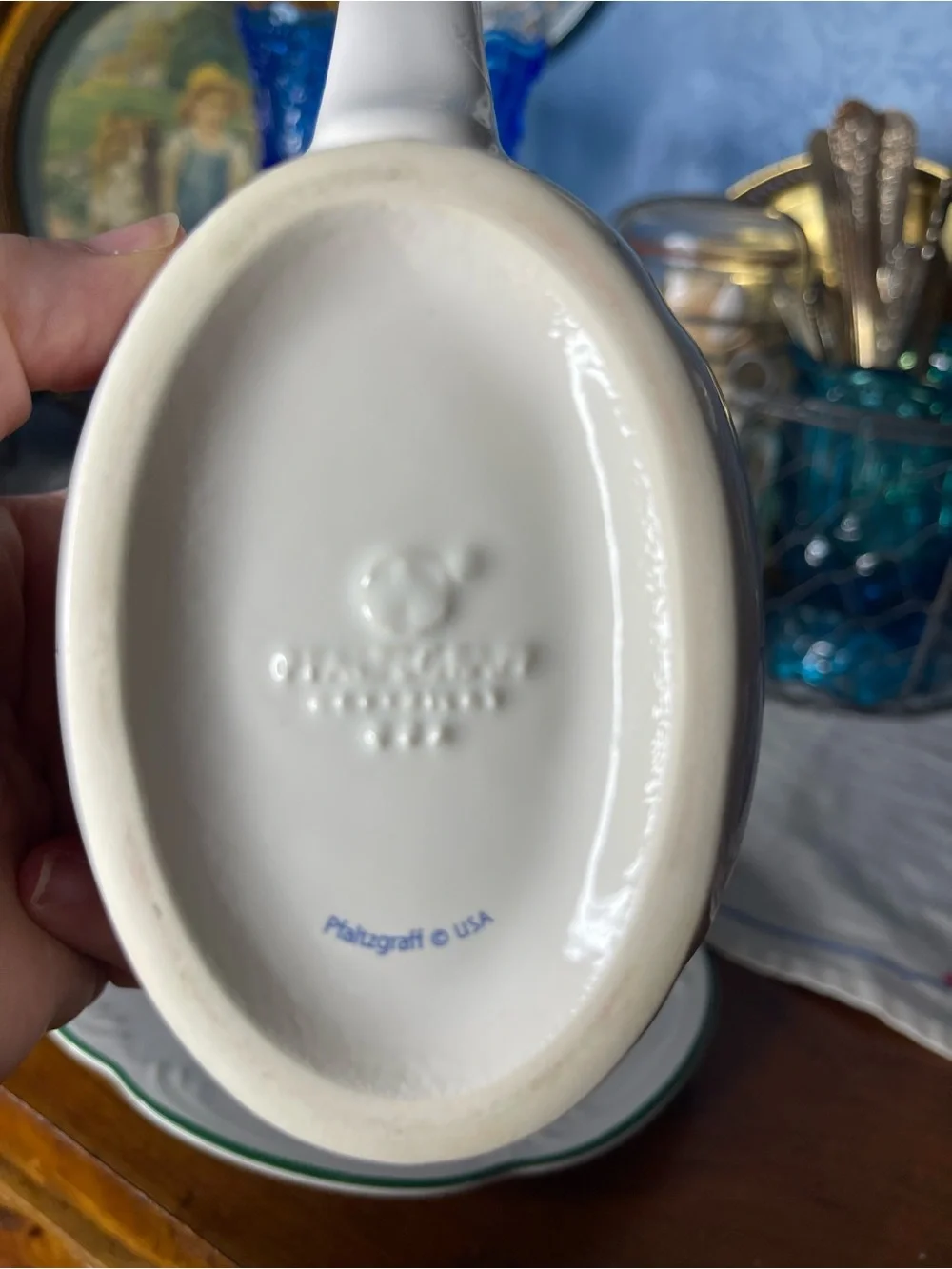 Pfaltzgraff gravy euc boat