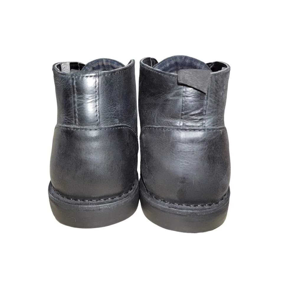 Aiden & Mason Men's Vivialdi Black Leather‎ Chukka Dress Boots Size 10.5