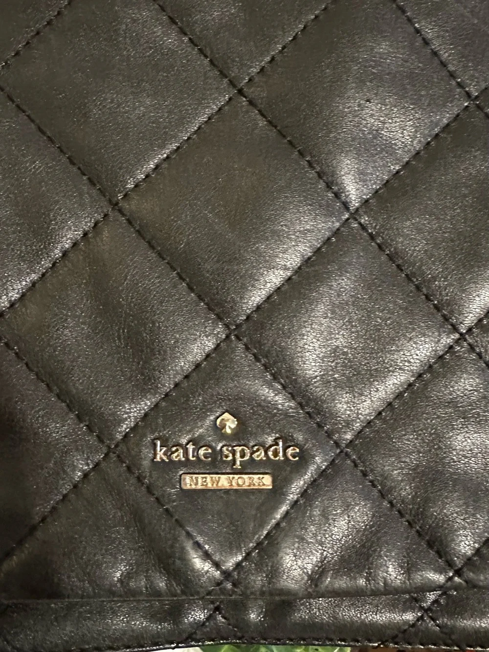 kate spade quilted leather