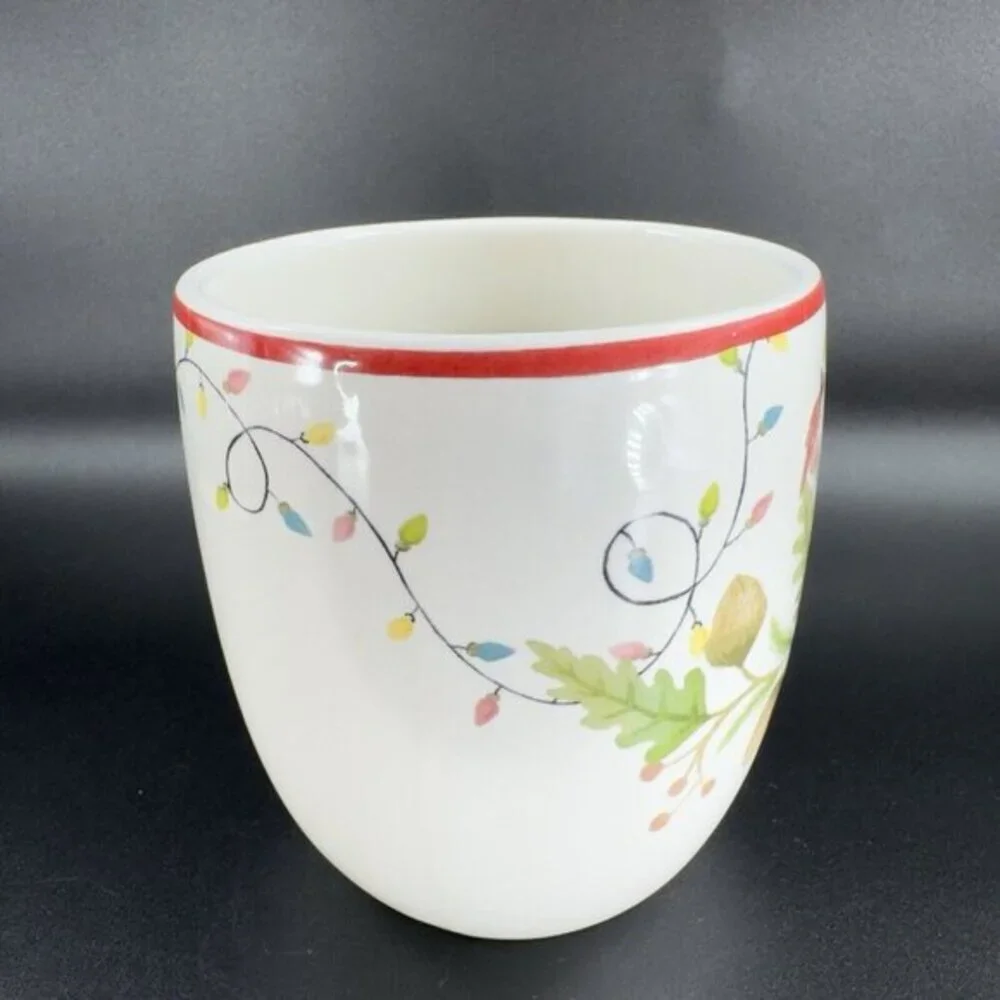 Pottery Barn FOREST GNOME MUG Holiday Christmas 22oz‎ Coffee Mug Ceramic Single