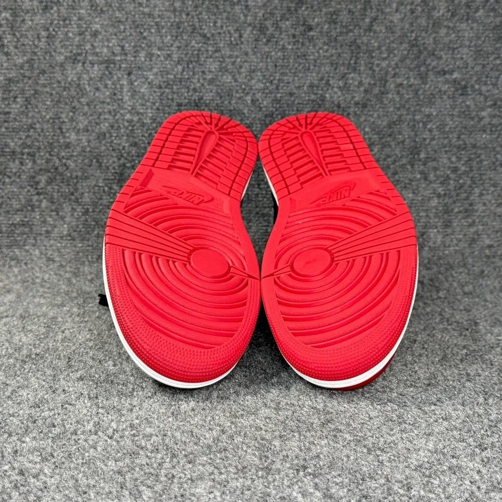 Jordan 1 Mid Reverse Bred Shoes Men's 11 Red Black Athletic Retro Sneakers