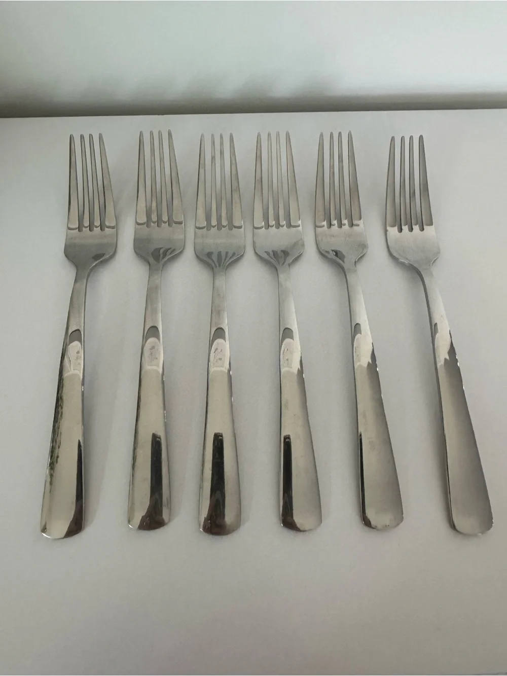 Set of 6 ONEIDA Dinner Forks Apitude Pattern Stainless Steel