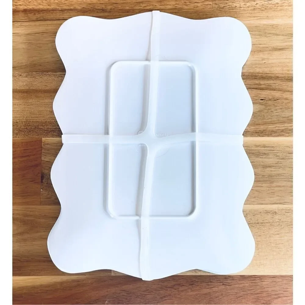 NWT C&C California Set of 4 Sardines Square Melamine Appetizer 9” plates Trays