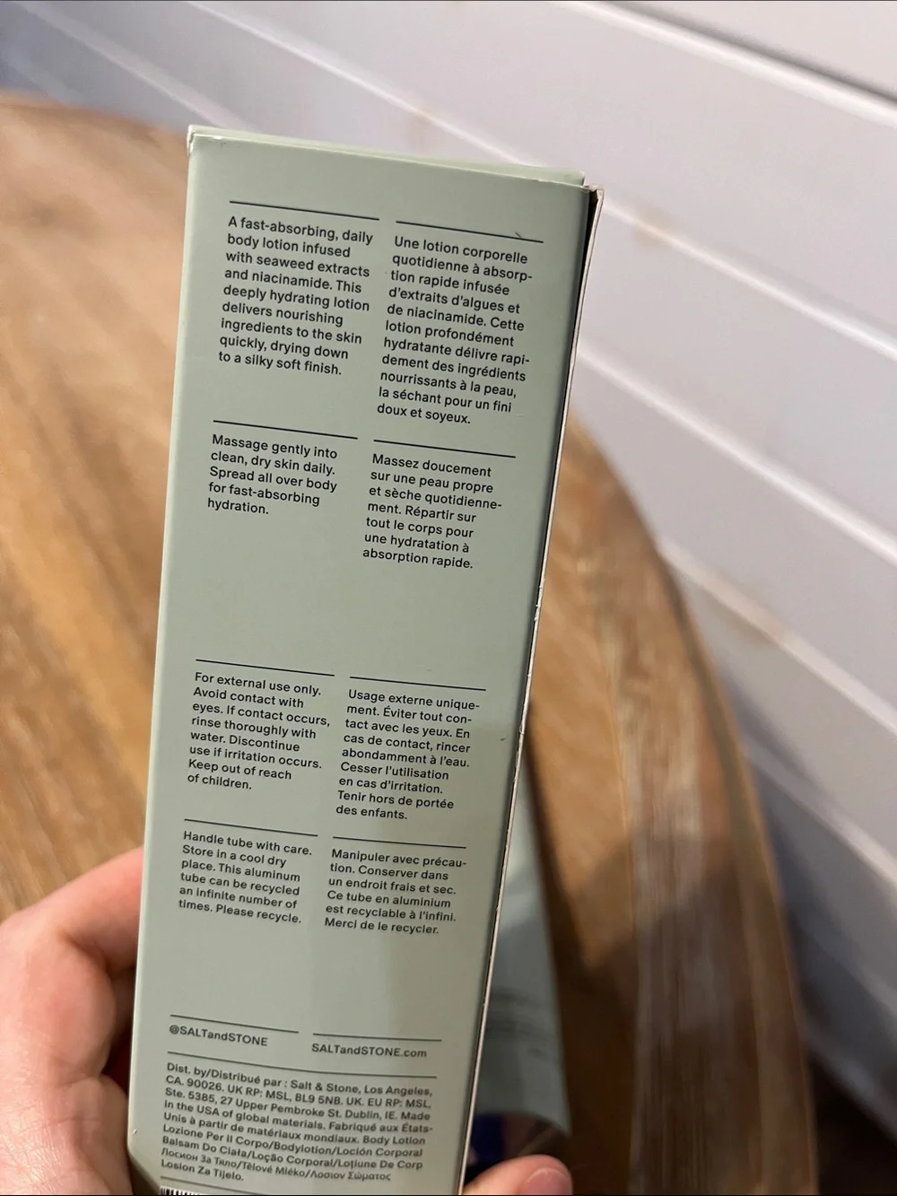 Salt & Stone Bergamot & Hinoki
