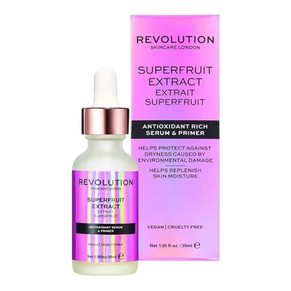 REVOLUTION Skincare London Superfruit Serum & Primer NIB