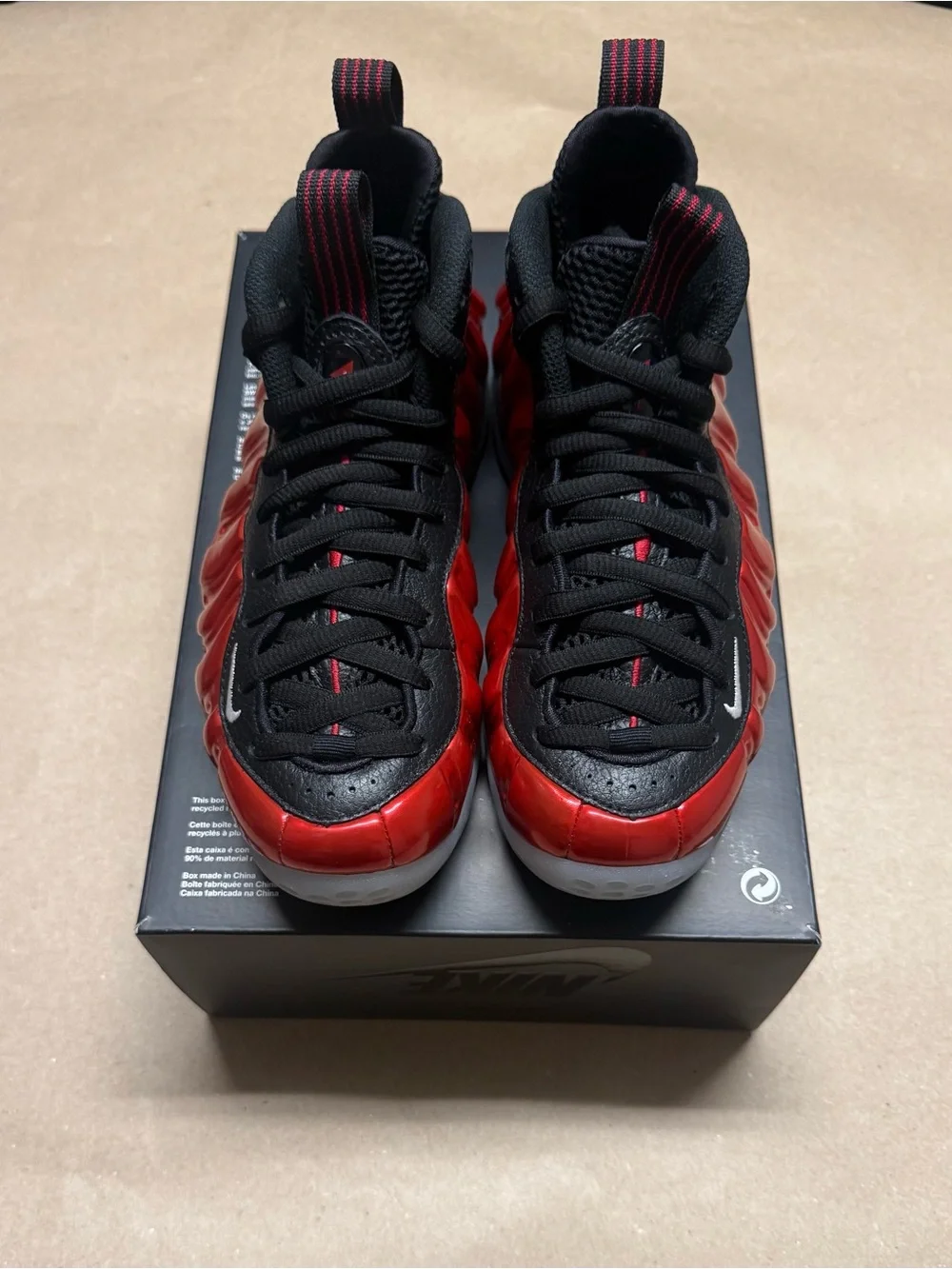 Nike Air Foamposite One Metallic Red 2023 Mens size 5.5 Basketball Shoes!