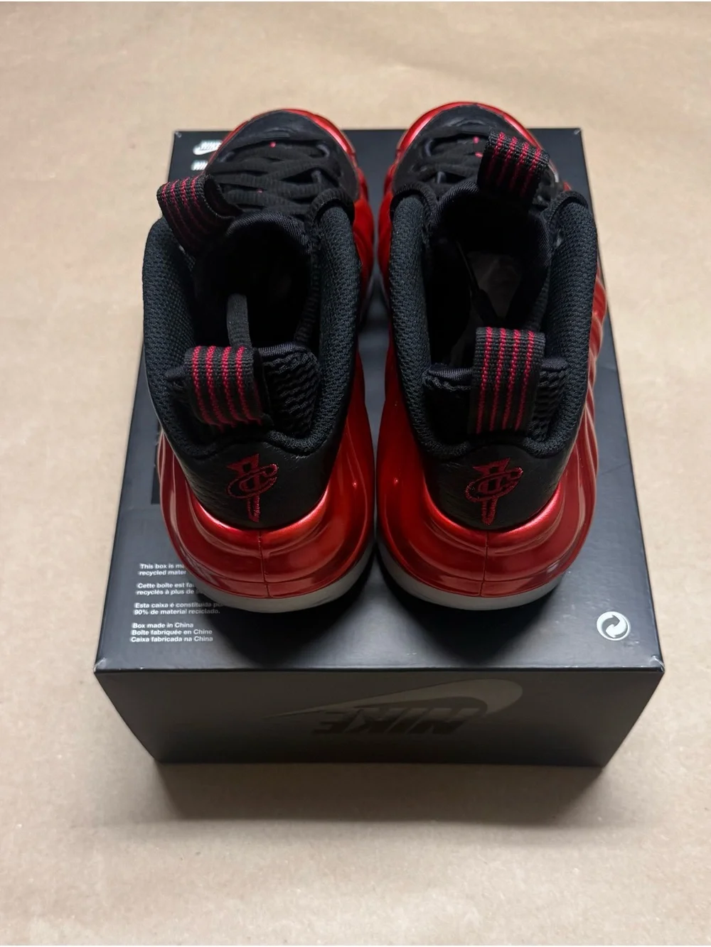 Nike Air Foamposite One Metallic Red 2023 Mens size 5.5 Basketball Shoes!