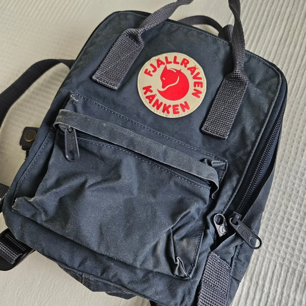 Fjallraven Kanken Mini Classic‎ Backpack Blue Zip Around
