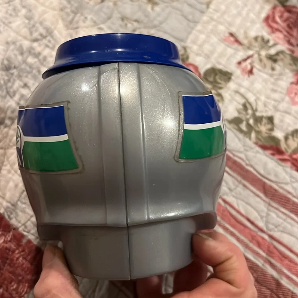 Vintage Seattle Seahawks helmet can insulator or mug