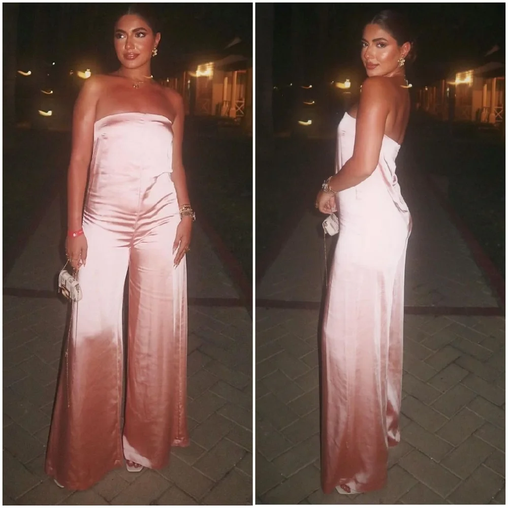 Zara * Long Jumpsuit Pale Pink Size XS and S