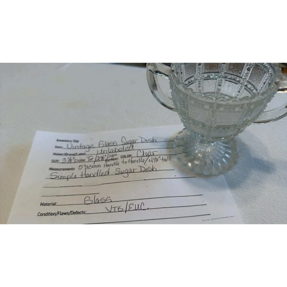 Unlabeled vintage clear
