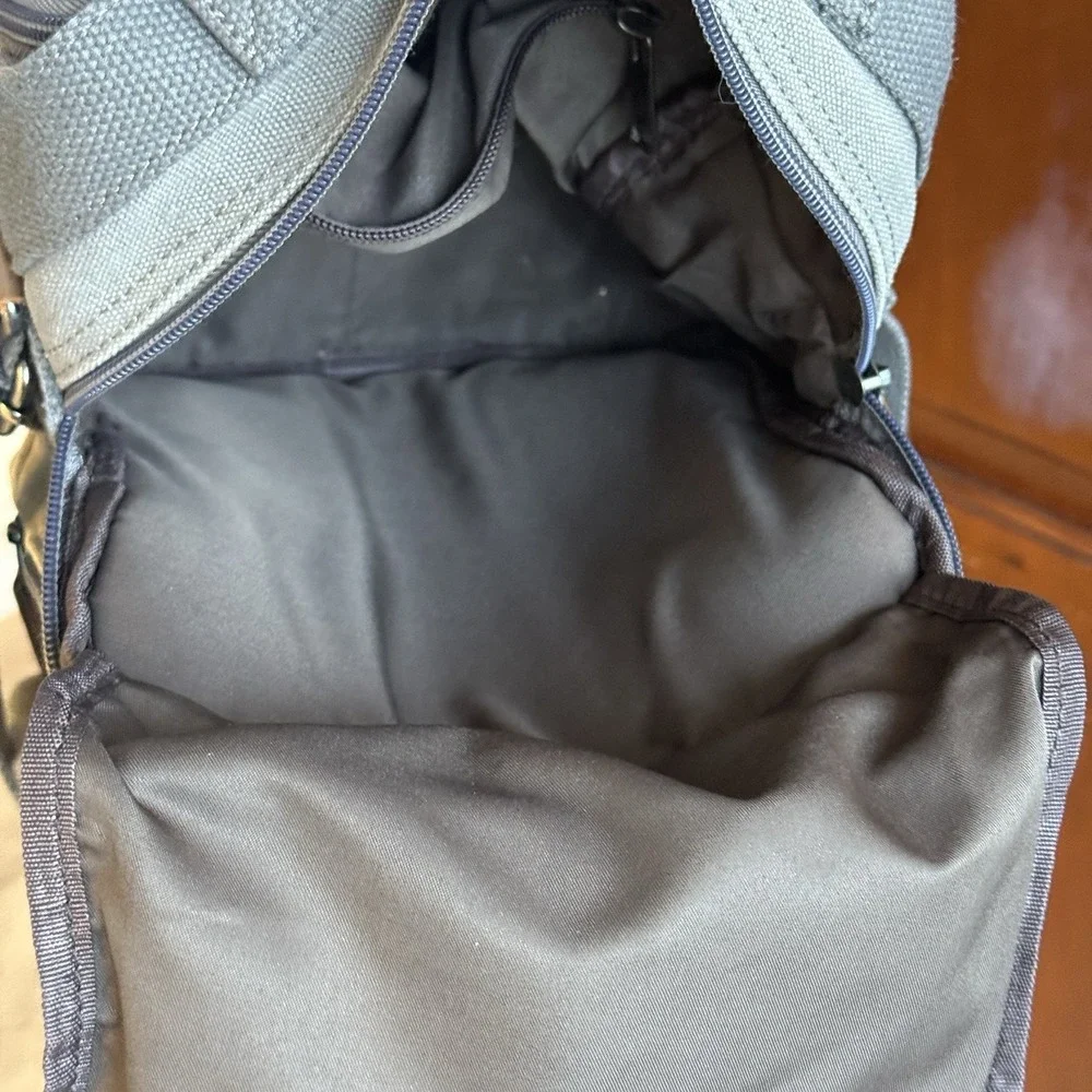 Plambag Messenger Bag Unisex Gray Canvas Travel Crossbody Organizer Utility Gorp