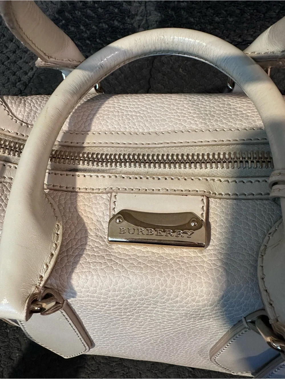 Burberry satchel pebbled