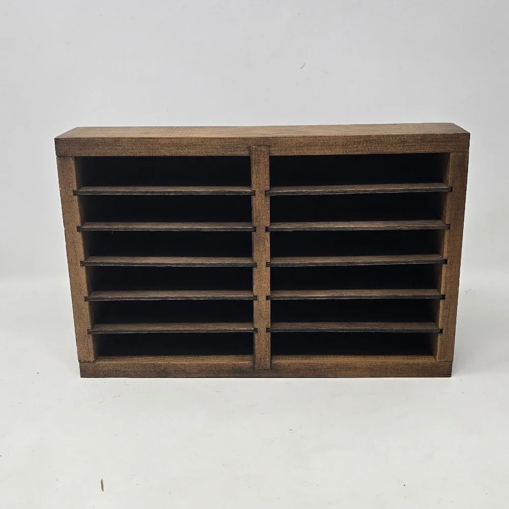 Vtg Bob Macgregor handcrafted cassette tape holder mid-century music accessory